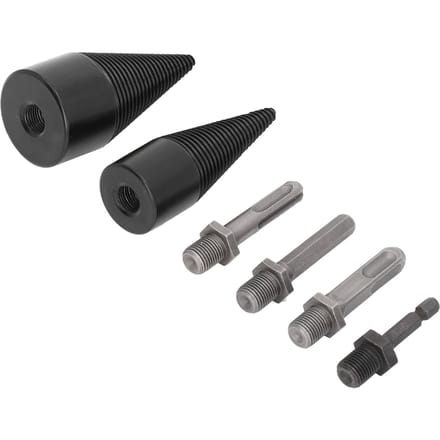 6 Stuks Houtkloofboor 32mm 42mm Afneembare Heavy Duty Kloofkegel Boor met 4