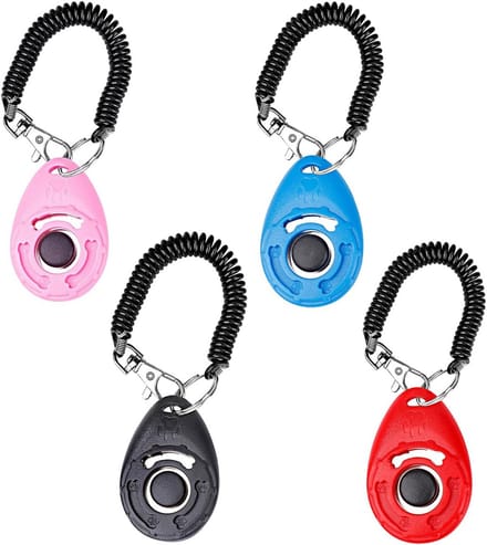 Clicker voor Honden en Katten - Trainingsfluitje met Riem - 4 Stuks - Huisdiertraining