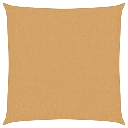 vidaXL - Zonnezeil - 160 - g/m² - vierkant - 2x2 - m - HDPE - zandkleurig