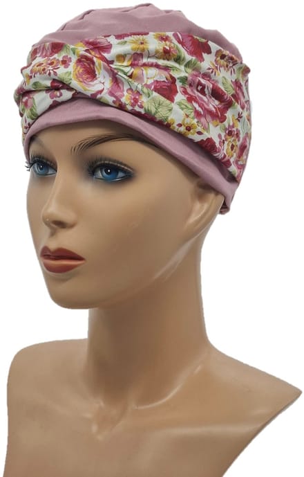 Johnson Headwear® - Turban Chemo muts - Roze - Dames muts - Chemo Cap - Muts - Cap - Hoofddeksel - Zomer Mutsje