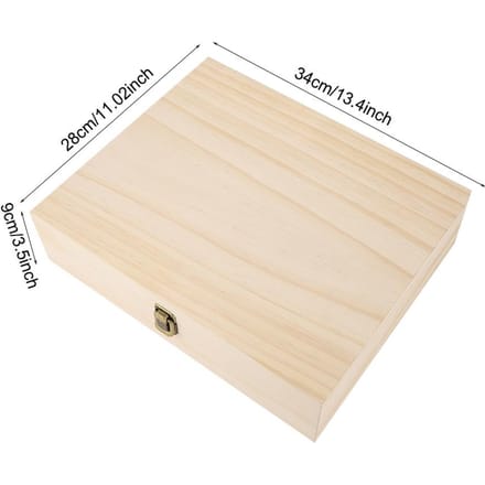 Boîte de rangement en bois naturel à une seule couche pour 74 bouteilles beige
