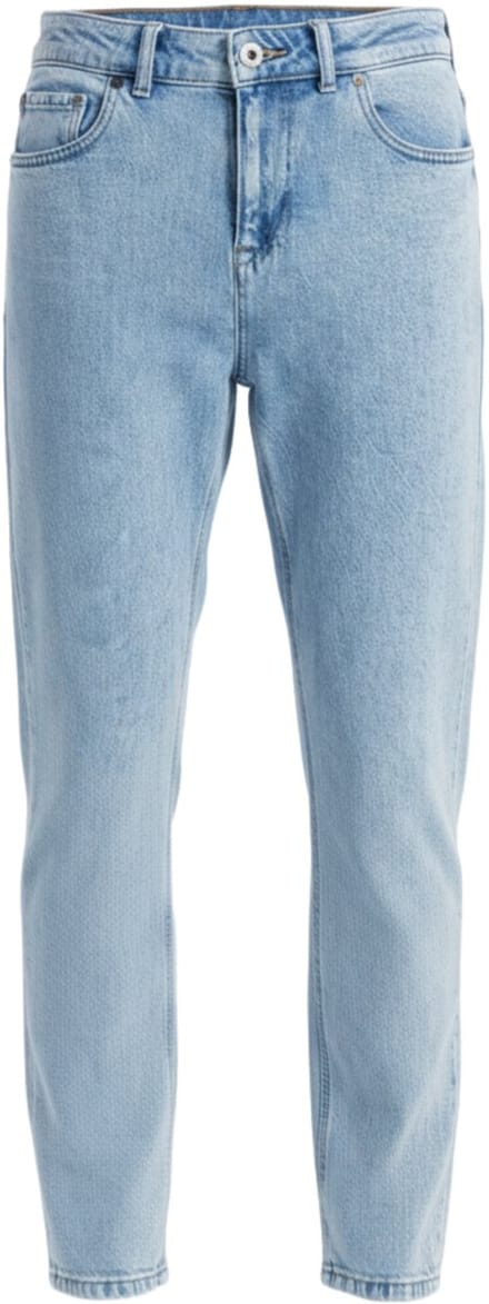 OMBRE Broek - Slim Fit - Katoen - Rits Licht Indigo M