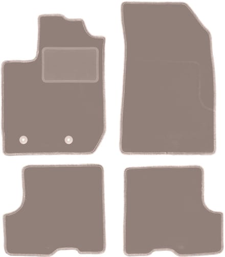 Beige veloursmatten voor: Dacia Sandero Stepway II FL hatchback (2018-2021)