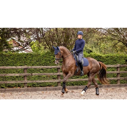 LeMieux SoftShell Grip Dressuur Zadeldekje Full - Navy