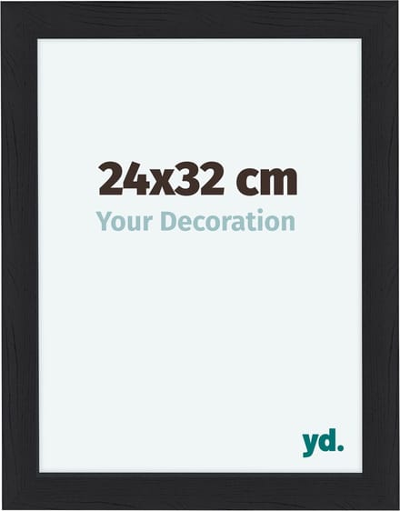 Your Decoration - Fotolijst 24x32 cm - MDF - Zwart Houtnerf - Como