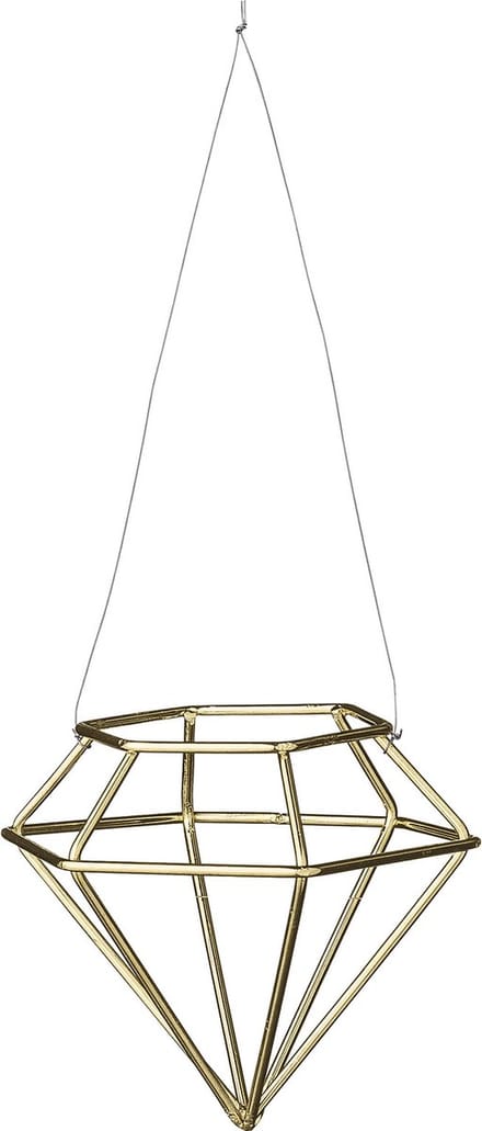 kersthanger Diamondshape Gold - Bloomingville