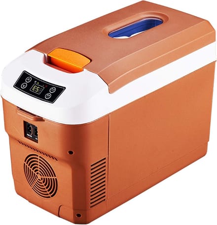 Draagbare Koelbox - Auto Koelkast Mini - Reizen Kamperen - Koel en Warmhoudfunctie - 10 Liter - Bruin