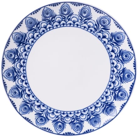Gebaksbordje Paauw Blauw -