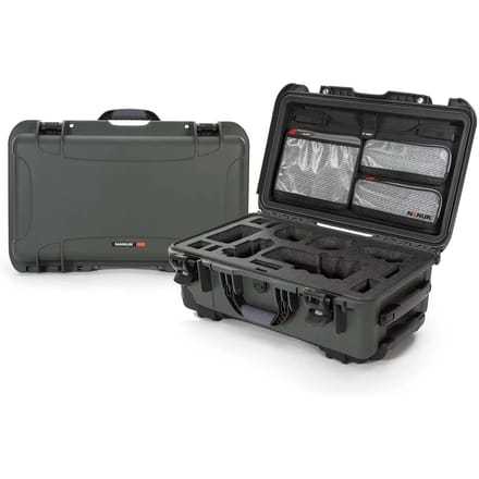 Nanuk 935 Case w/lid org. - w/f Sony A7 - Olive