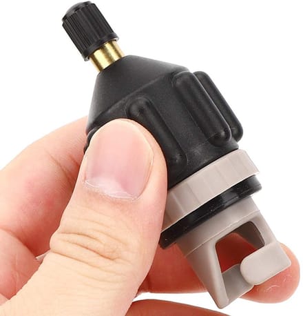 Allecto - Ventiel Adapter - Luchtpomp Connector - Hoge Drukbestendig - Compact - Geschikt voor Surfplank - Ideaal voor Boot en Kajaks
