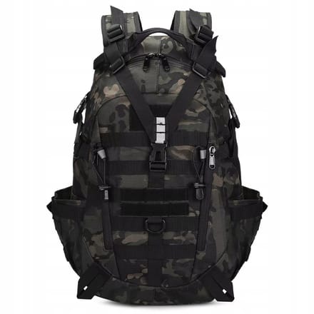 Tactische Rugzak 30L - Rugzakken - Waterdicht - 900D Nylon - Camouflage Zwart
