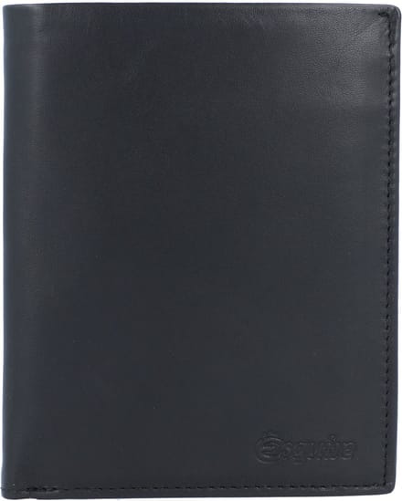 Esquire Leren Portemonnee New Silk Wallet High Black Zwart