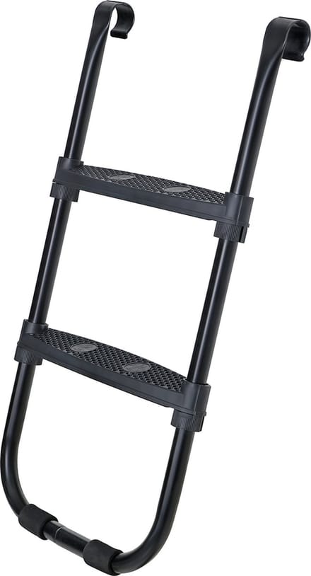 THUISCO Trampolineladder met brede treden zwart SLD76BK