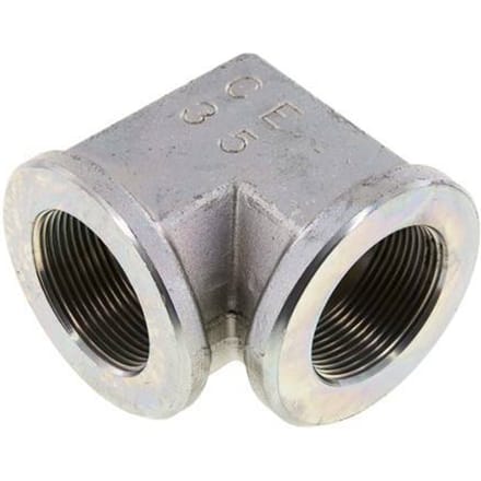 L-Koppeling G1'' Binnendraad Hoge Druk Staal 160bar  Hydrauliek