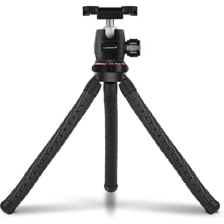 Flexibel Statief Telefoon/DSLR/Systeemcamera Standaard Verstelbare Selfiestick Draaibare Bal zwart