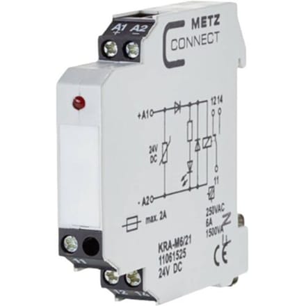 Metz Connect 11061525 Koppelelement 24 V/DC (max) 1x wisselcontact Piece 1 stuk(s)