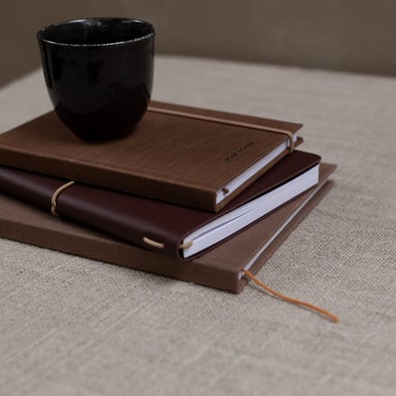 Monk & Anna notitieboek S | Linnen | Oak | Hardcover | Dotted