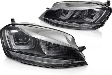 Volkswagen Golf 7 Sport Koplampen | Zwart LED Design 2013-2017