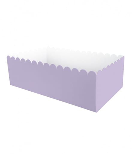 wegwerp Snackbakje | Kleur: licht pastel paars Lengte: 12cm | 8 stuks