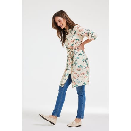 DIDI Tunic Pepper Jasmin Print Maat: 48 | Blousejurken Outlet | Dames | Beige