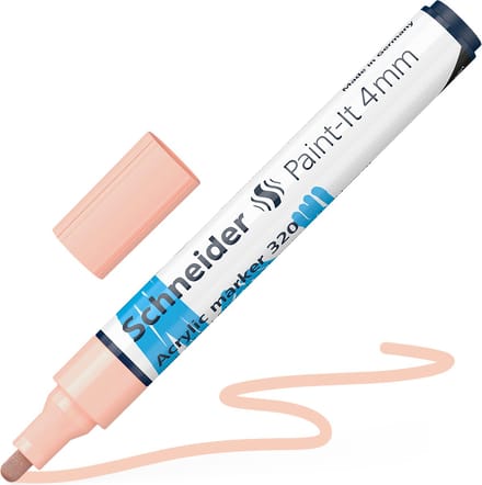 Schneider acrylmarker - Paint-It 320 - 4mm - abrikoos - S-120236