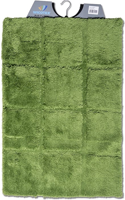 Wicotex - Badmat ruit groen - Badmat - Antislip onderkant - Afmeting 60x90cm
