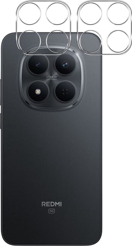 Camera Protector geschikt voor Xiaomi Redmi Note 15 Pro Plus 5G / Xiaomi Redmi Note 15 Pro 5G - 2 stuks van glas Transparante glazen