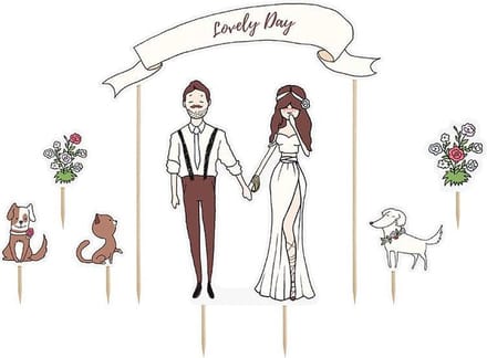 Taarttopper - Lovely day - 7-delig