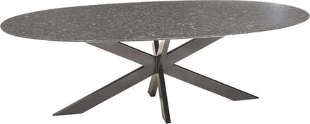 Berlijn dining tuintafel 220x120xH74 cm bladdikte 2cm  graniet black diamand satinado Studio20