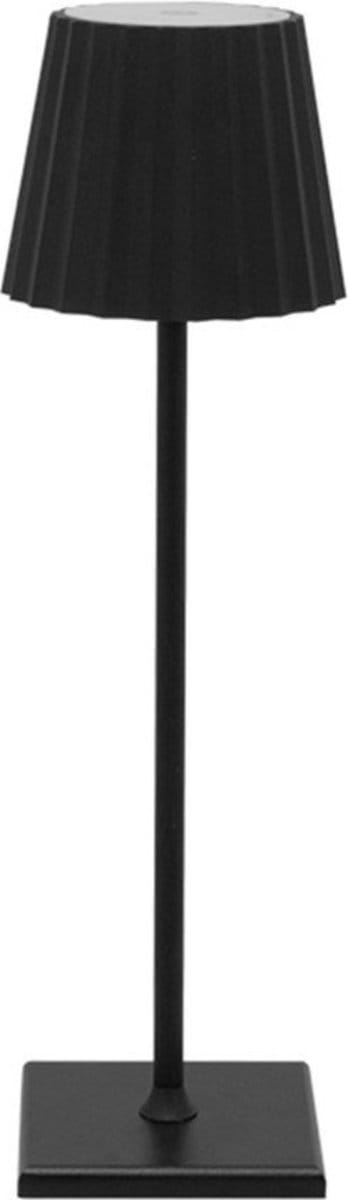 Oplaadbare Tafellamp - Dimbaar - Aluminium - Bureaulamp - Waterdicht - 38CM - Zwart