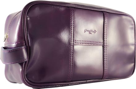 Gérard Brinard toiletbox lak leer box aubergine - 1 rits