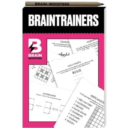 Brainbooster Puzzelboek - Braintrainers - Interstat