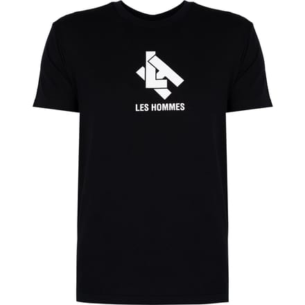 Les Hommes T-Shirt New Logo Mannen zwart