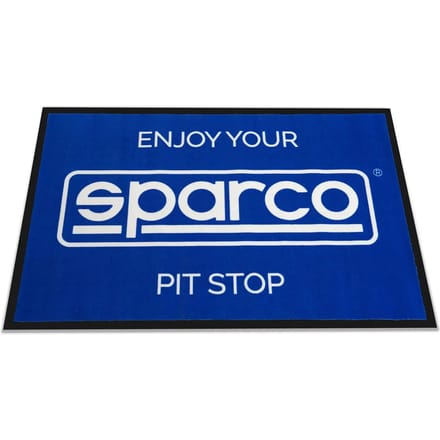 Tapijt Sparco Enjoy your pit stop Blauw