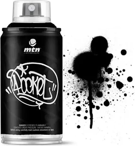 MTN Pocket spuitverf - Zwart - 150ml