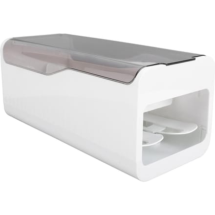 Eieropbergdoos Rollende Eierhouder Voedselkwaliteit PP Koelkast Eierdispenser Houder Opberg gray