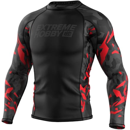 Extreme Hobby Black Panther 2025 - Rashguard - Zwart-Rood - M