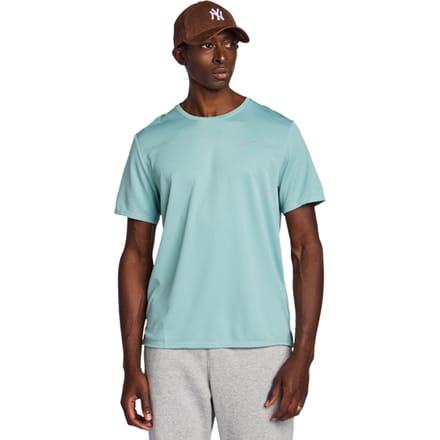 Nike Miler T-shirts Heren - Groen - Maat S - Poly Jersey