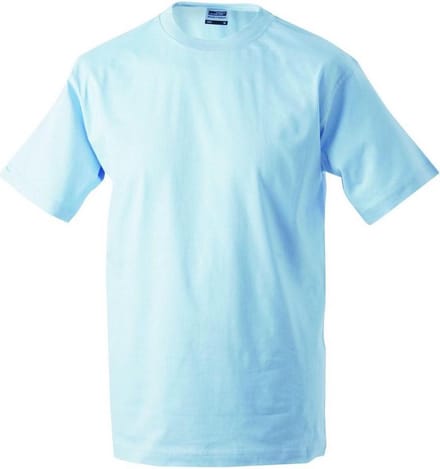 James and Nicholson - Heren Workwear T-Shirt (Lichtblauw)