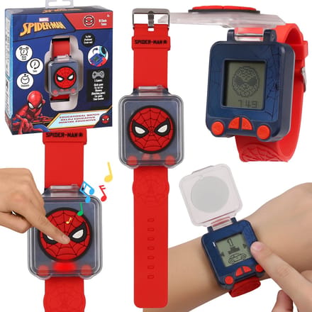MARVEL Spider-Man Multifunctioneel educatief horloge met spelletjes, alarm en stopwatch voor kinderen