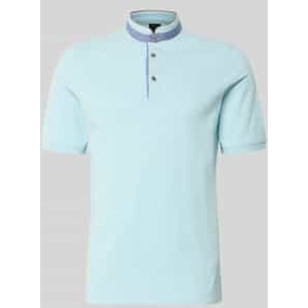 regular fit poloshirt met opstaande kraag en gestikt logo