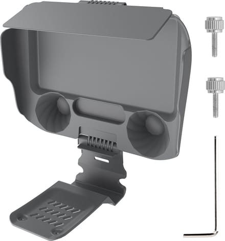 YONO Zonnekap geschikt voor DJI Mini 5 - 4 - 3 - Pro - Air Controller - Scherm - Accessoires - Grijs