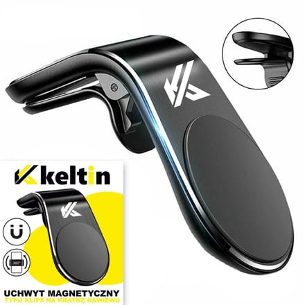 Keltin Magnetische telefoonhouder - luchtrooster - aluminium en siliconen - compact - sterke grip
