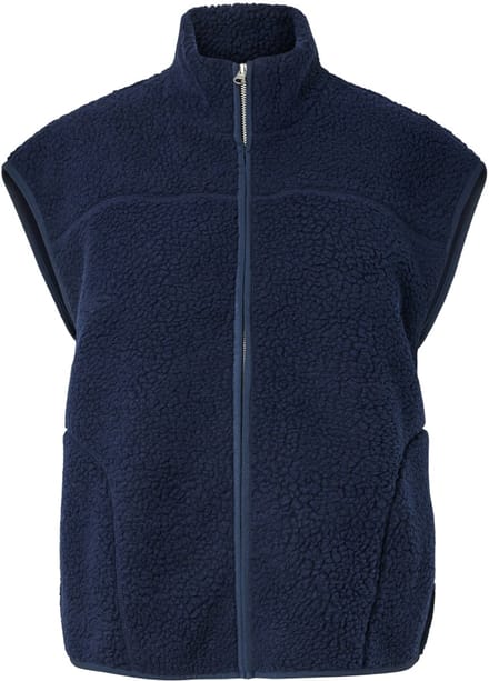 PIECES - PCSADIA TEDDY VEST NOOS BC - Dames - Gewatteerde jassen