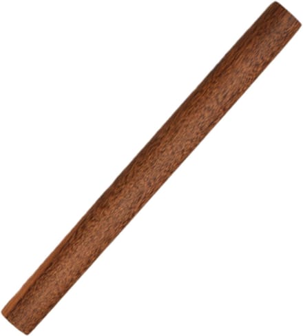 Houten deegroller in de vorm van een kippenvleugel, 30 cm - Houten deegroller - Deegroller - Keukengerei - 30 x 3 cm - Donkerbruin - 1 stuk