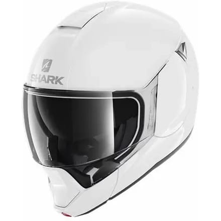SHARK EVOJET BLANK Motorhelm Systeemhelm Wit - Maat XS