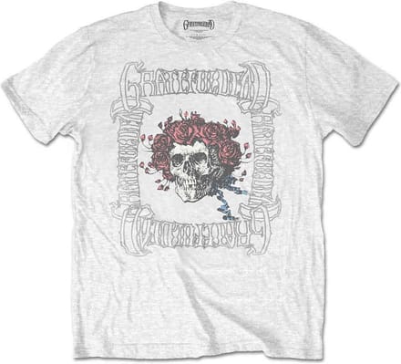 Grateful Dead - Bertha With Logo Box Heren Tshirt - S - Wit