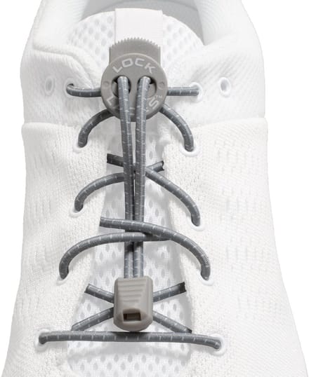 Lock Laces Grijs - Elastische schoenveters - Hardlopen