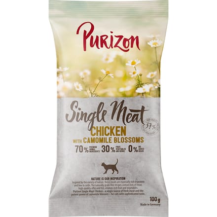 Purizon Single Meat Kip met Kamillebloesem Kattenvoer - 100g