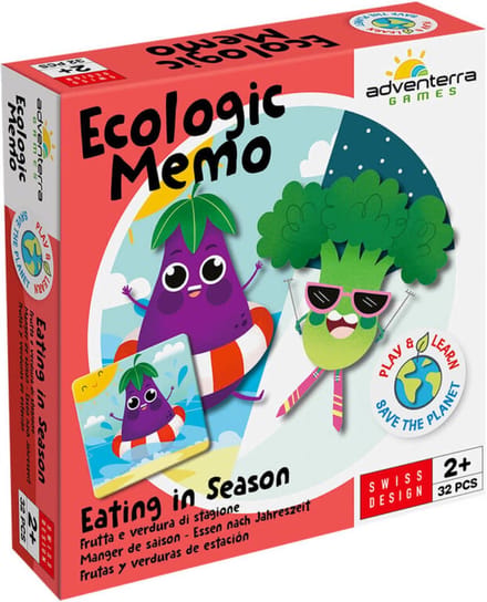 Adventerra Games memoryspel - Ecologic Memo seizoensgroenten en fruit.